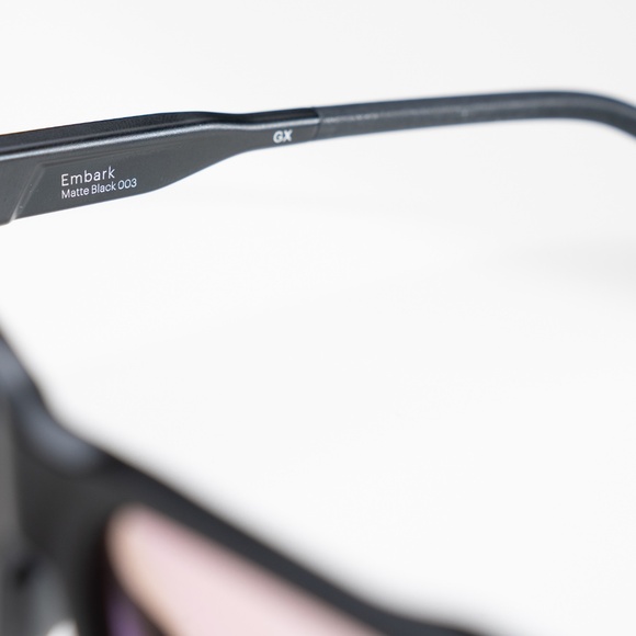 Smith Embark Sunglasses. Matte Black. ChromaPop Glacier copper blue mirror - Picture 5 of 10